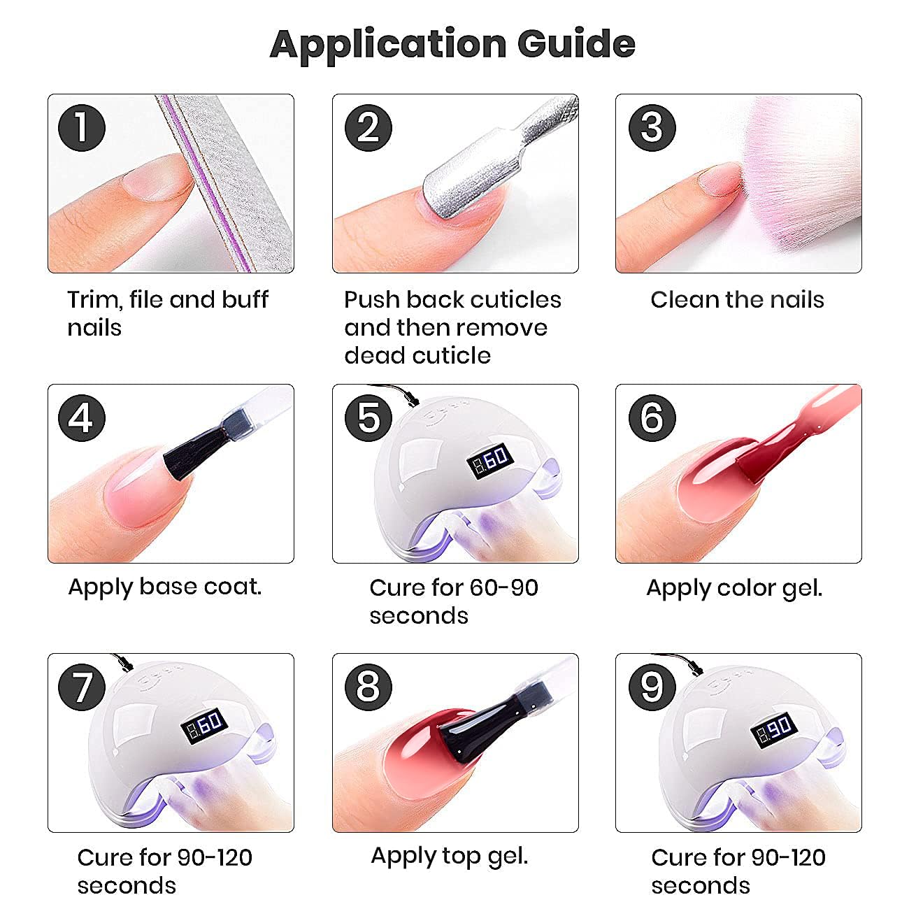 RARJSM Esmalte de uñas de gel que cambia de color, color rojo burdeos a rosa nude, 0.5 onzas líquidas, esmalte de uñas en gel que cambia el estado