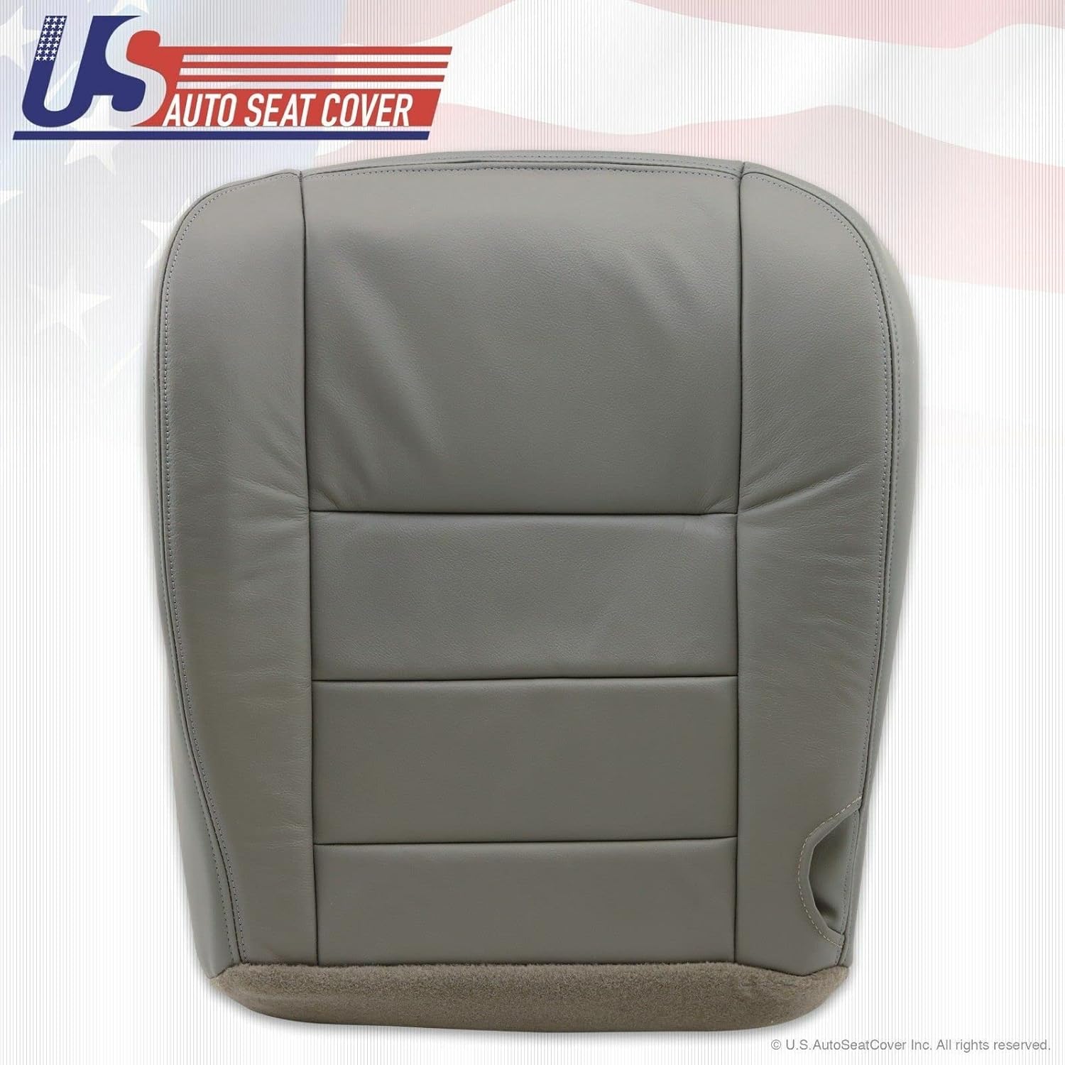 2002 2003 2004 para Ford F250 Lariat Super Duty Funda de asiento de cuero para el conductor gris