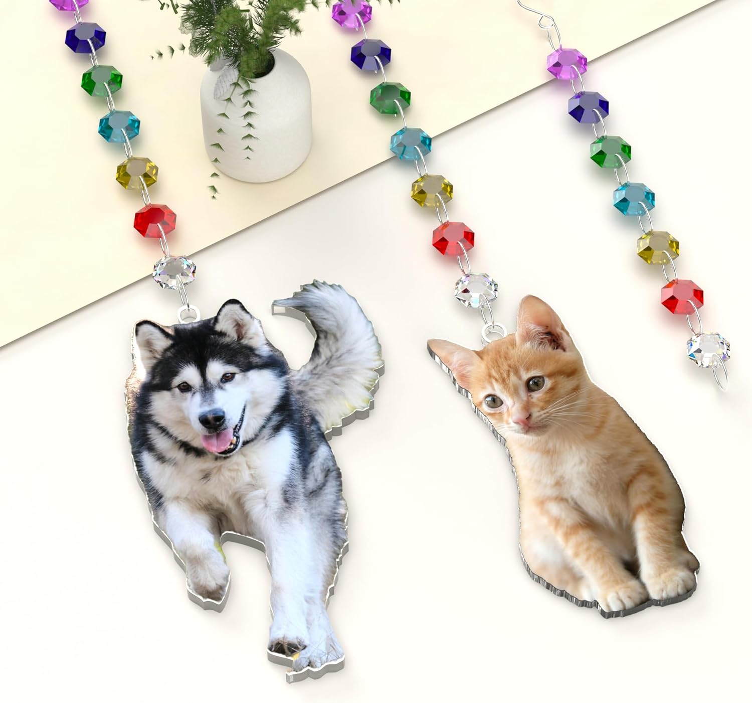 Fanery Sue Regalos conmemorativos para perros por pérdida de perro, atrapasoles conmemorativo personalizado para mascotas con imagen, regalos