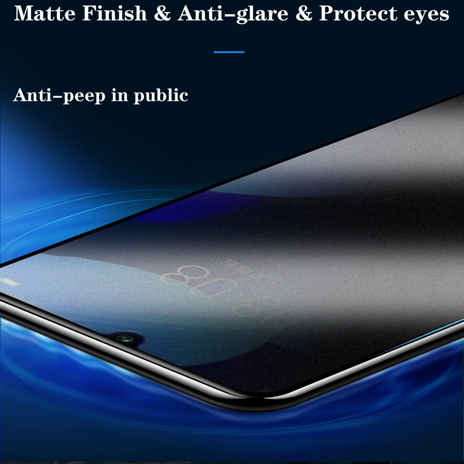 Paquete de 2 protectores de pantalla de privacidad compatibles con Samsung Galaxy Z Flip 4 5G 2022, 2 protectores de pantalla interior, película