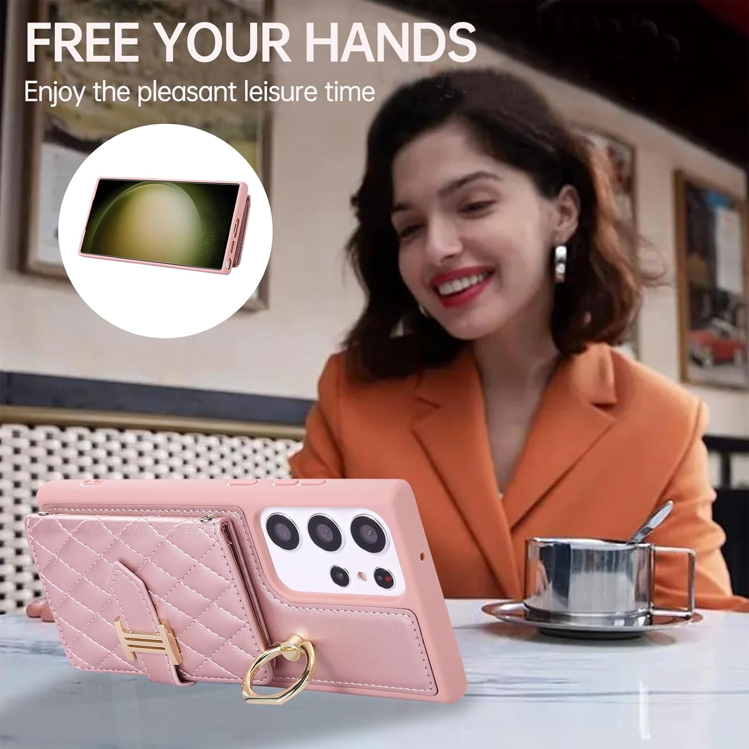 Asuwish Funda de teléfono para Samsung Galaxy S21 Ultra 5G Funda tipo cartera con protector de pantalla y soporte para anillo para tarjeta de