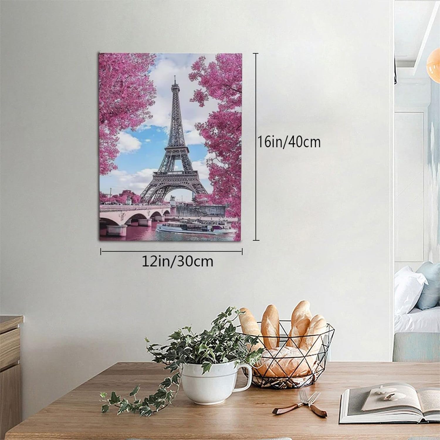 Arte de pared de la Torre Eiffel de París, cuadros de París, decoración de pared de la Torre Eiffel de París, lienzo impreso, arte moderno para