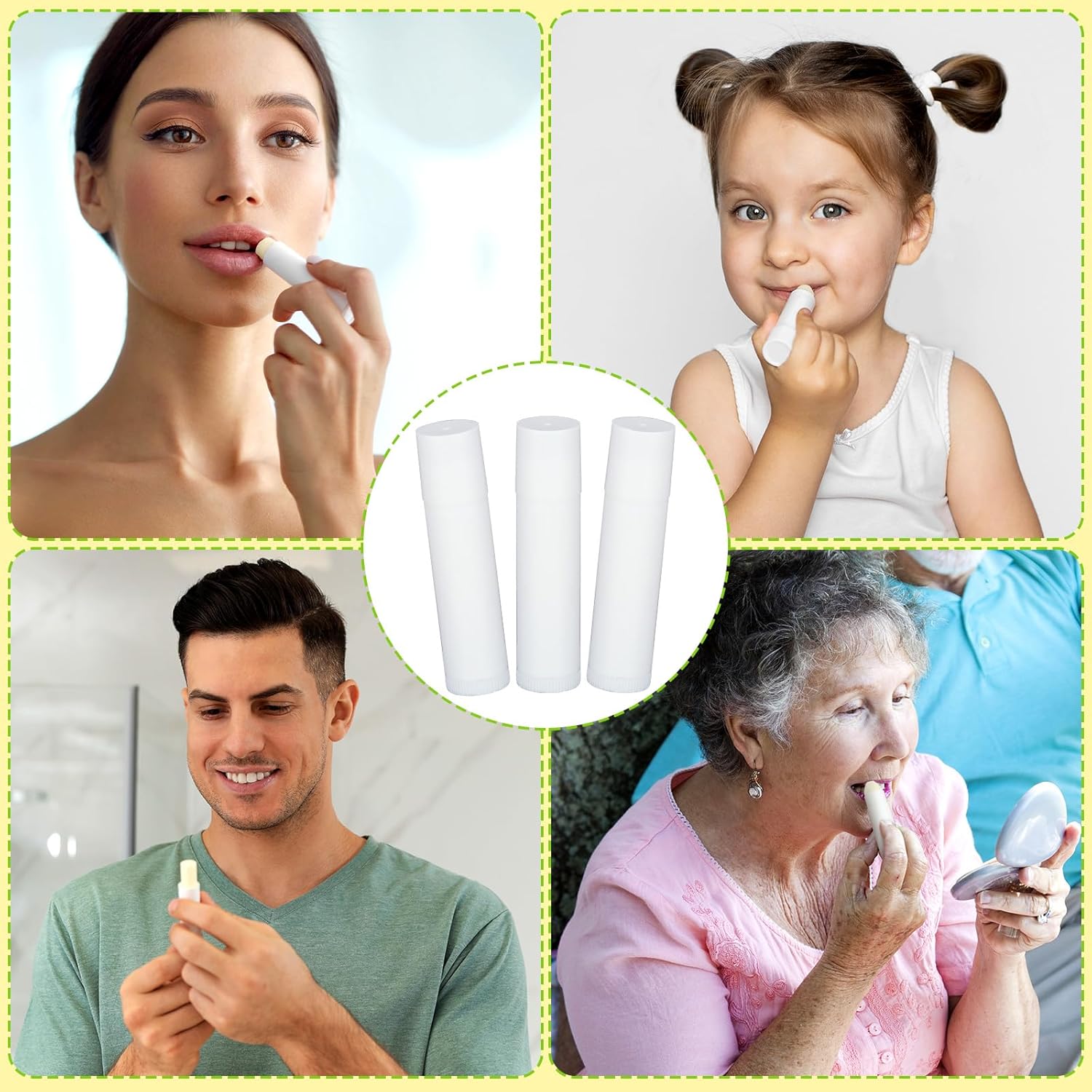 Demissle 150 unidades de bálsamo labial sin etiquetar a granel, en blanco, mini bálsamo labial, regalos de bálsamos labiales hidratantes, recuerdos