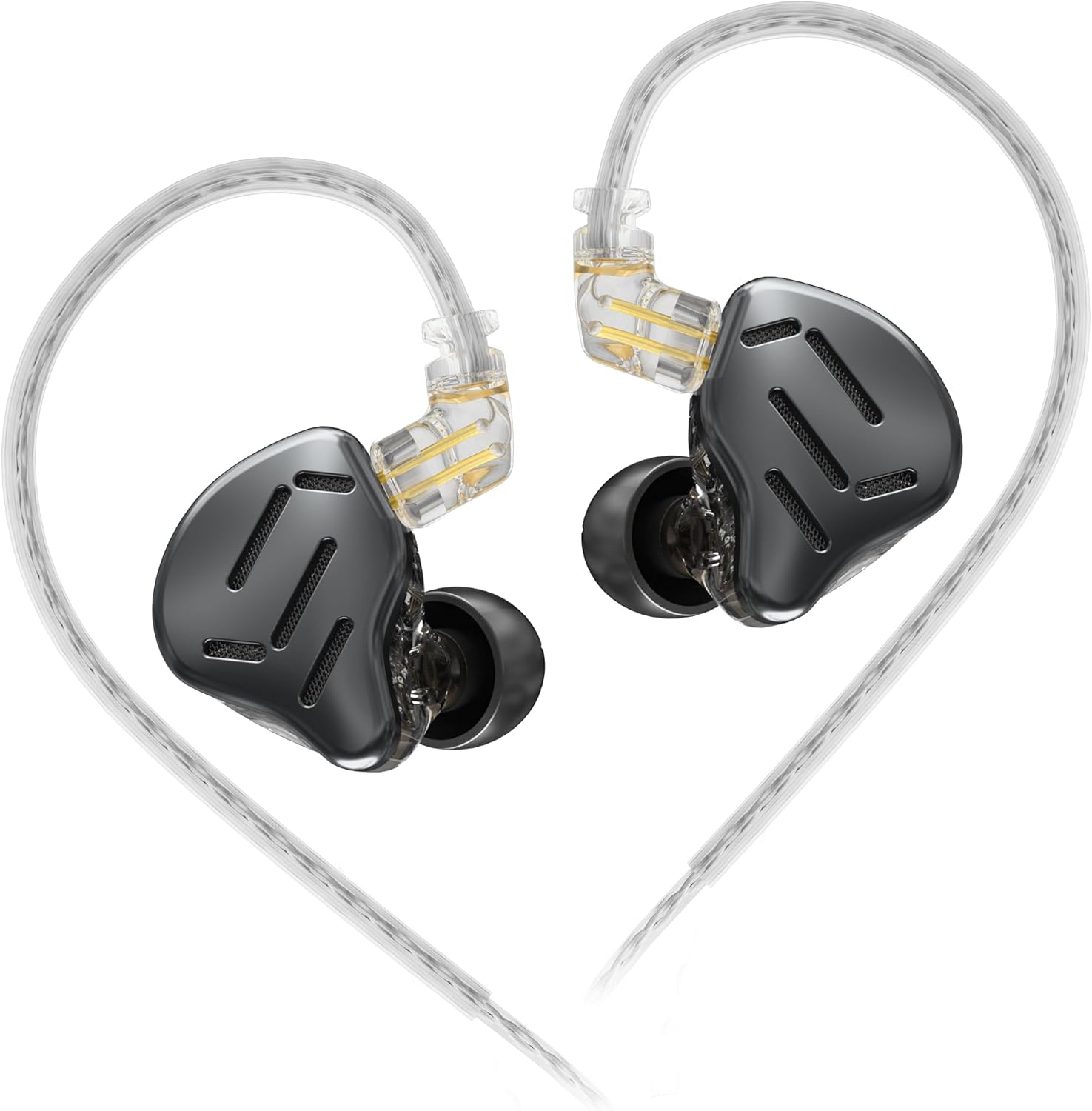 KZ Zax – Auriculares intrauditivos híbridos 7BA+1DD para 16 controladores, cancelación de ruido de alta fidelidad, carcasa de aleación de zinc con