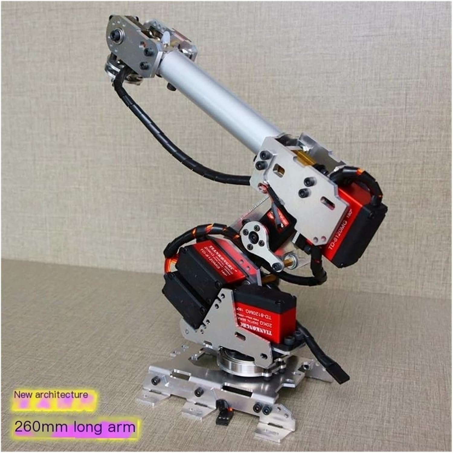 Kit de soporte de brazo robótico 7 Dof Manipulador Robot Brazo Multi-Grado de Libertad Modelo robótico Mindustrial Robot de 6 ejes de mano (color