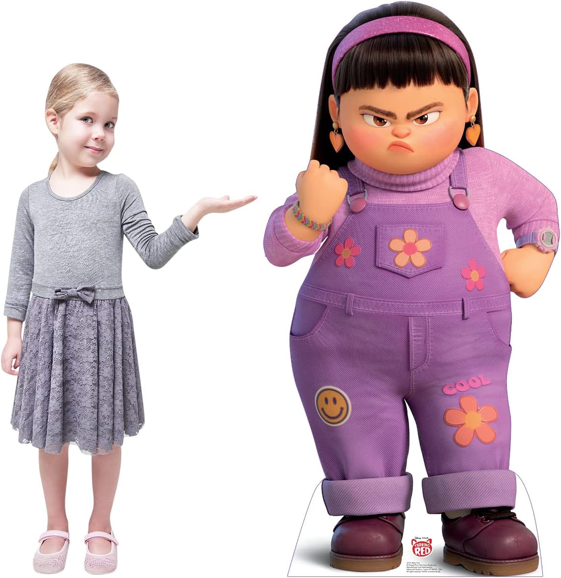 Cardboard People Abby Park – Soporte de cartón de tamaño real, diseño de Disney Pixar se vuelve rojo (película de 2022)