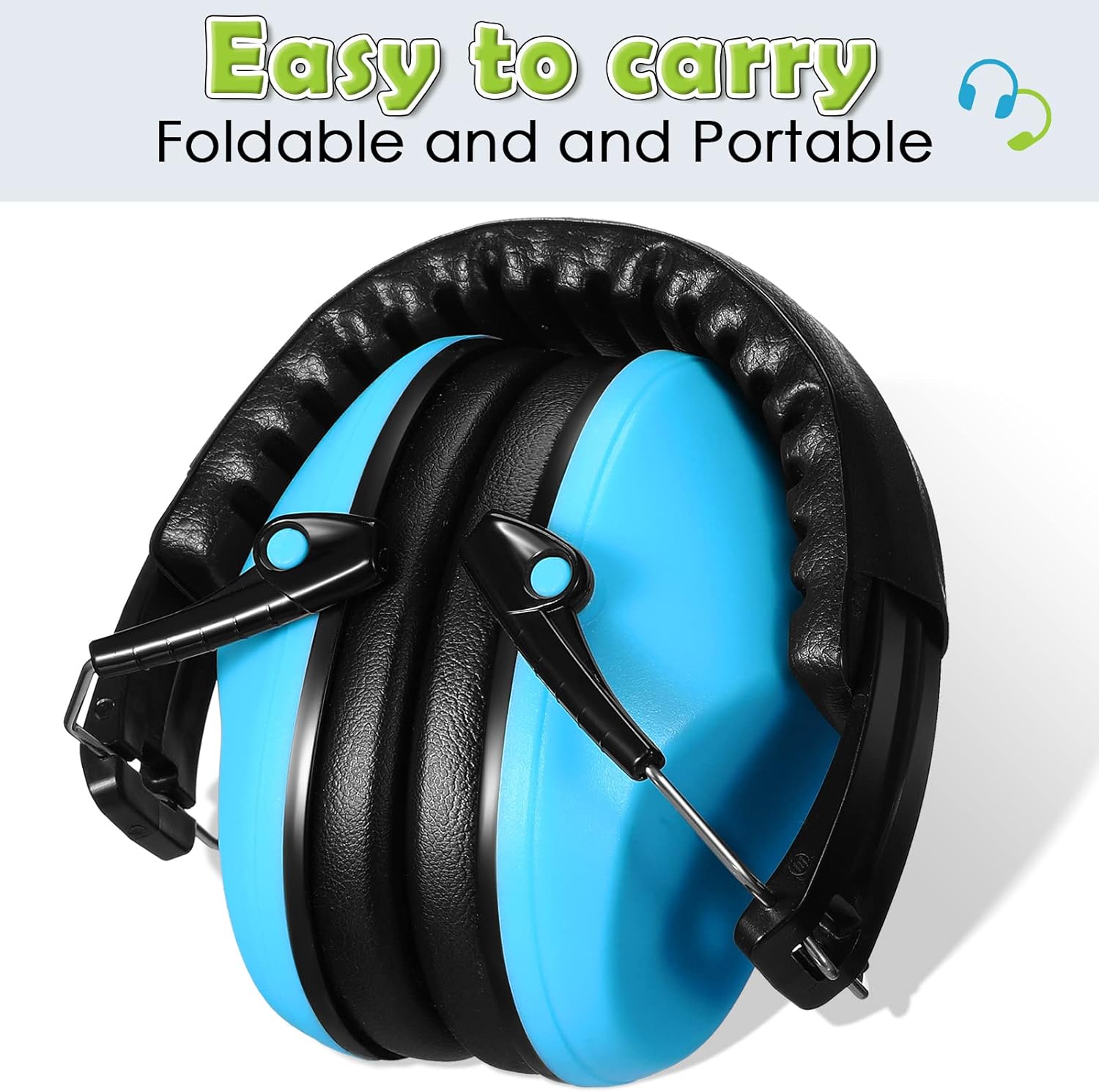 Paquete de 3 auriculares con reducción de ruido para niños, orejeras de protección auditiva para autismo, niños pequeños, orejeras de 27 db
