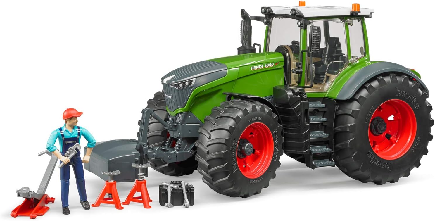Bruder Fendt X 1000 con accesorios de reparación