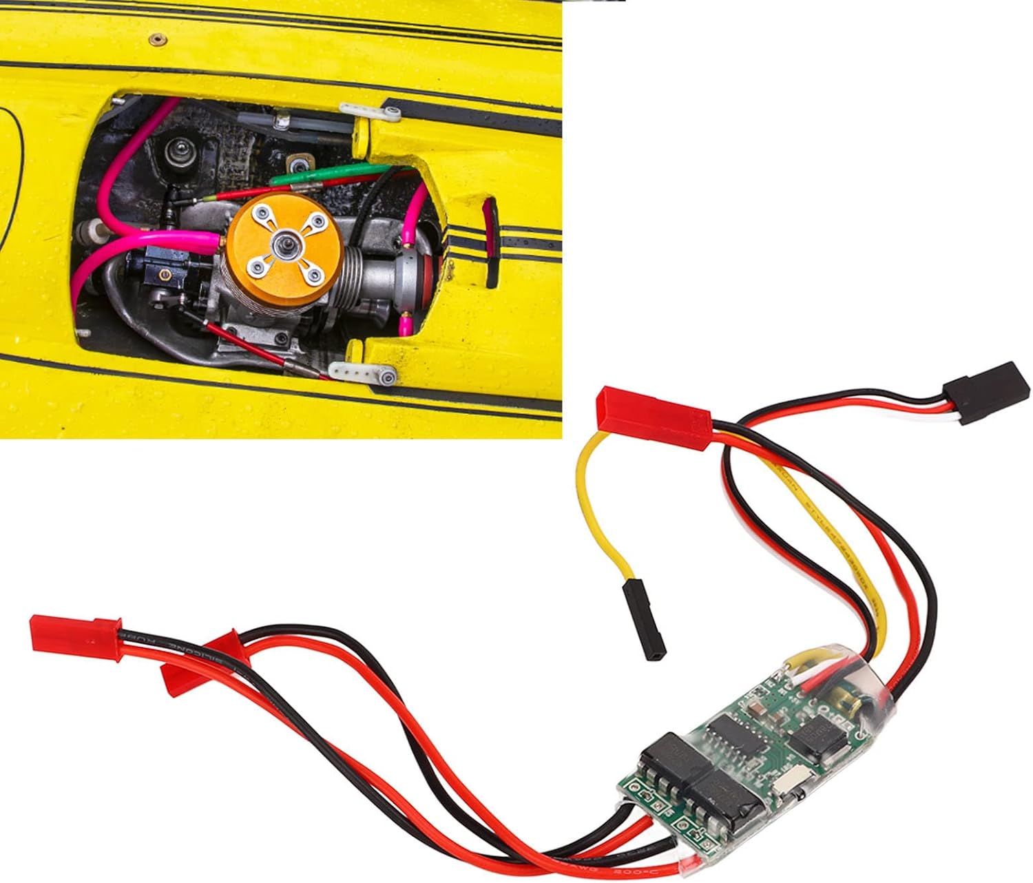 RC ESC bidireccional, controlador de velocidad de motor cepillado RC excelente capacidad antiinterferencia, buena disipación de calor, protección de