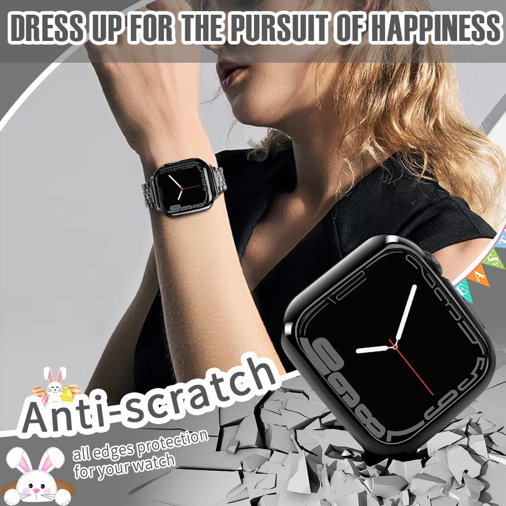 top4cus – Funda ecológica protectora, de TPU suave y flexible, compatible con iWatch Series 5, Series 4, Series 3, Series 2 y Series 1
