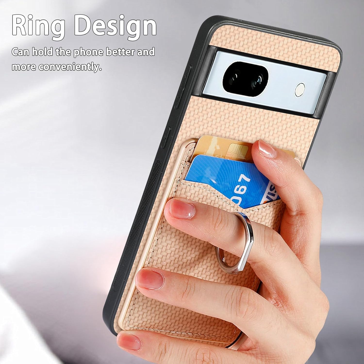 Asuwish Funda de teléfono para Google Pixel 7A 5G 2023 con protector de pantalla de vidrio templado y soporte de anillo delgado, soporte para
