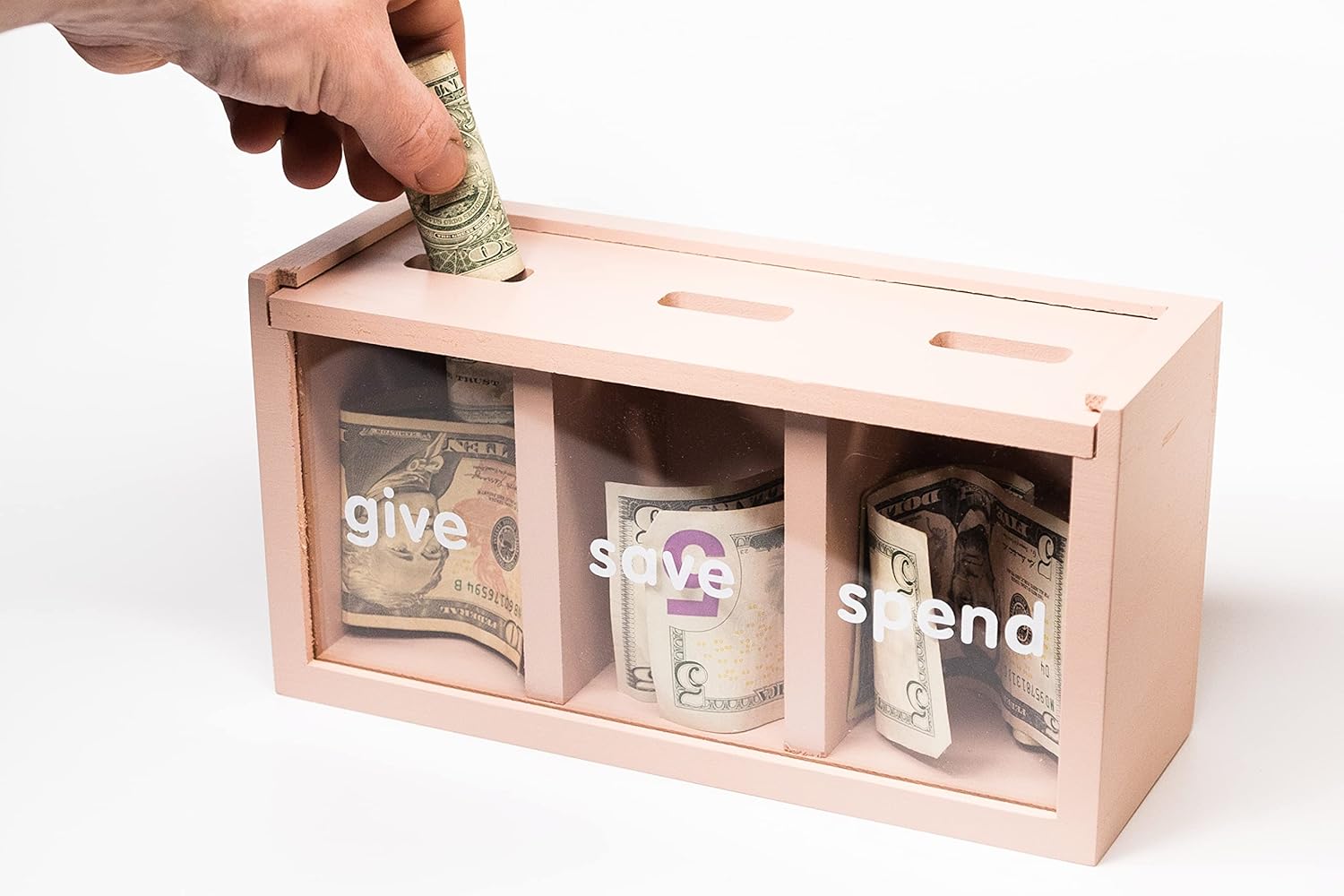 Alcancía para niños, alcancía para adultos, ahorro de dinero seguro para niños, caja de ahorro de monedas y efectivo (rosa)