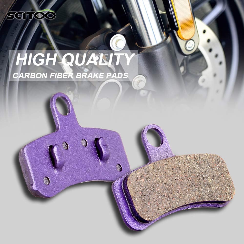 SCITOO Pastillas de freno de fibra de carbono para Dynapara FatboySoftailpara Fatboy LoHeritage SoftailNight TrainRocker C