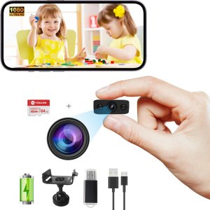 BEEDMXU Cámara de seguridad WiFi inalámbrica oculta espía para oficina en casa cámara interior con detección de movimiento, visión nocturna y BEEDMXU Cámara de seguridad WiFi inalámbrica oculta espía para oficina en casa cámara interior con detección de movimiento, visión nocturna y