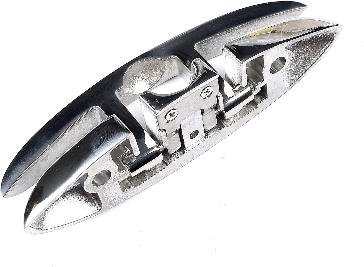 ISURE MARINE Boat Folding Cleat 6″ Flip-up Heavy Dock Cleat Marine Grade 316 Stainless Steel