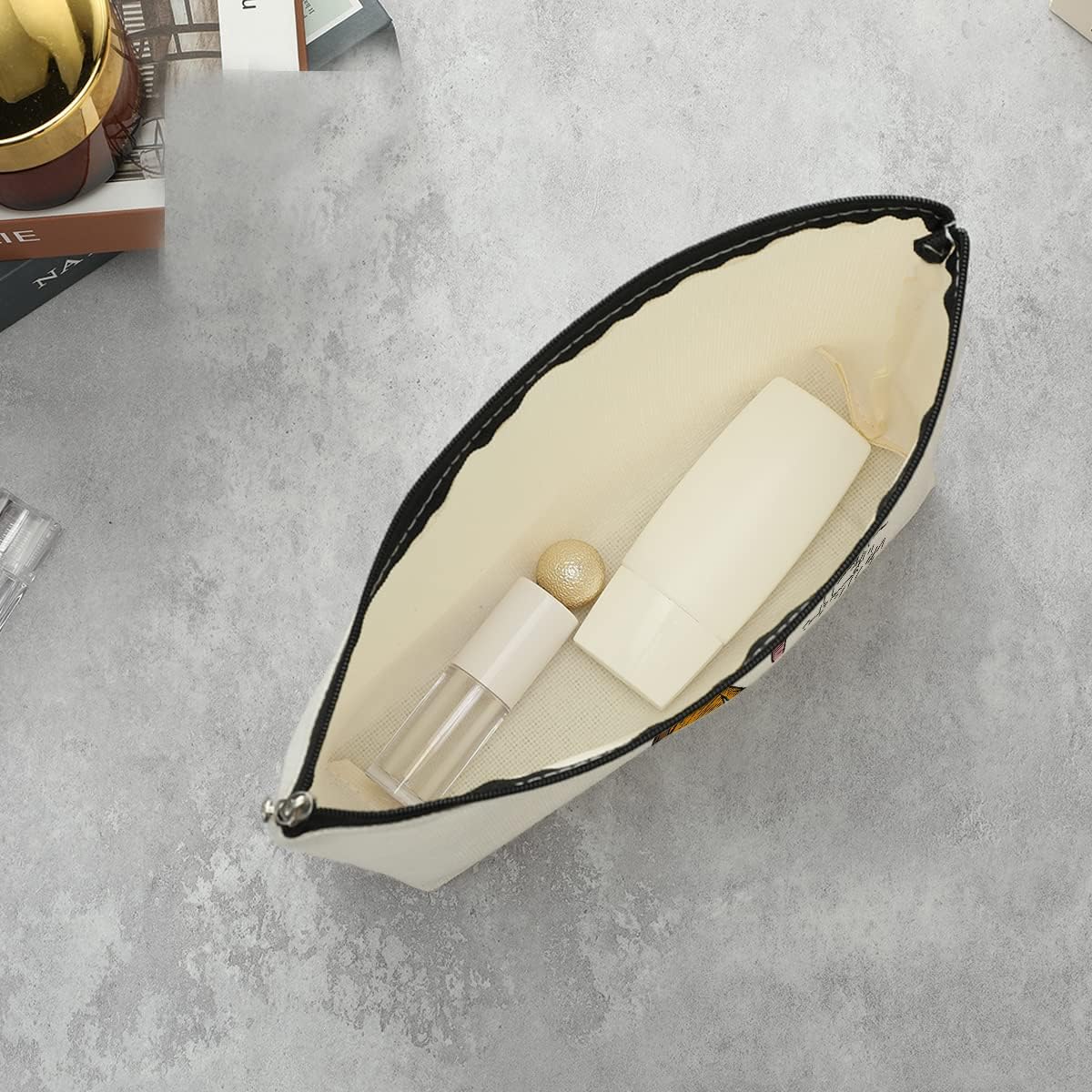 Bolso lindo del maquillaje del personaje de la historieta del oso, blanco135