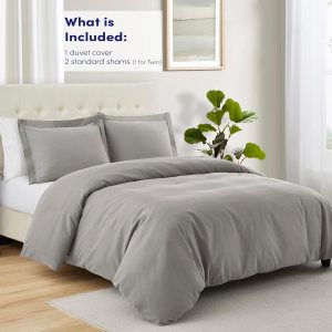 Funda de edredón tamaño King 100% algodón, hecha en Egipto, suave de 400 hilos para ropa de cama tamaño King, juego de edredón y fundas de almohada Funda de edredón tamaño King 100% algodón, hecha en Egipto, suave de 400 hilos para ropa de cama tamaño King, juego de edredón y fundas de almohada