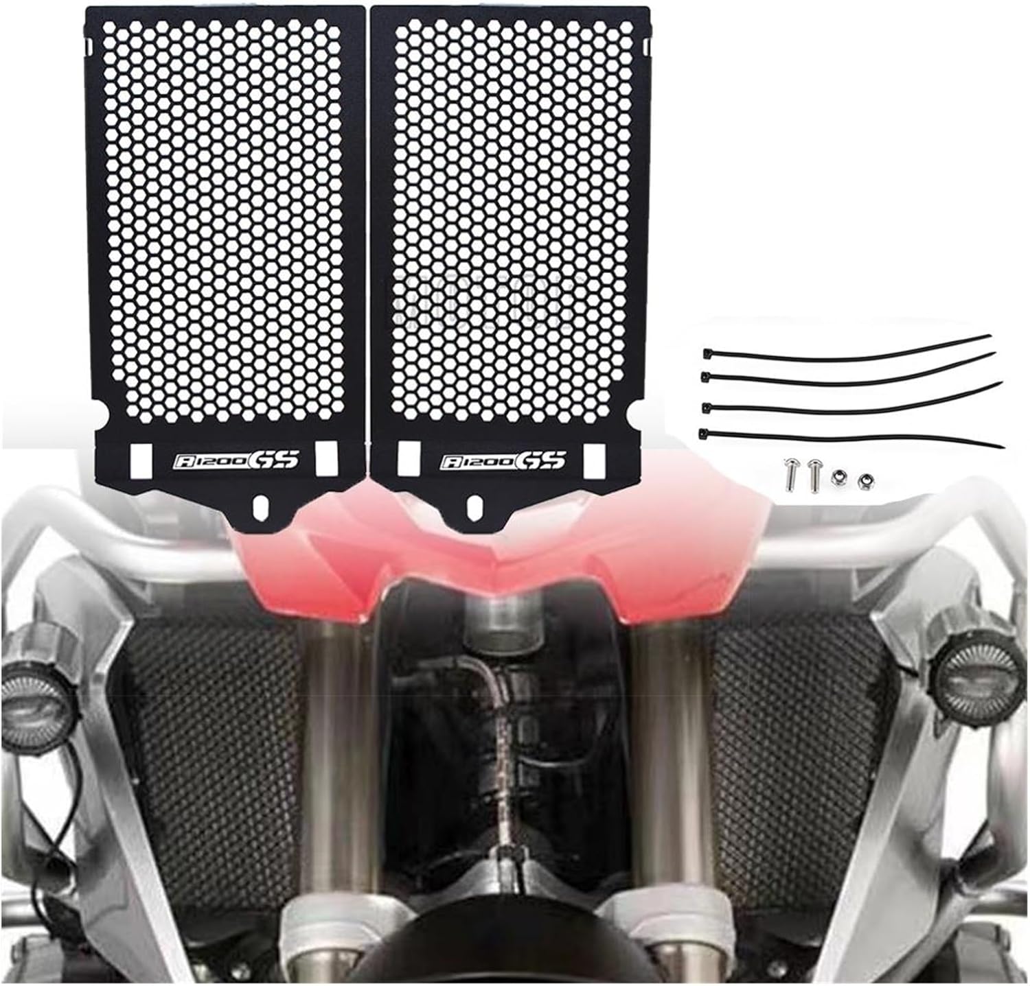 HRTLSS Motorcycle Radiator Guard Metal Protection Grille Grill Cover for BM-&W R1200GS R 1200 R1200 GS LC Adventure ADV 2013-2018 2019 Motorcycle