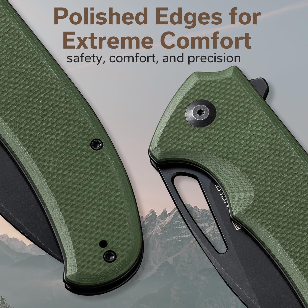 SENCUT Phantara – Cuchillo de bolsillo para hombre, cuchillo abatible para EDC, cuchillos plegables con hoja de 3.7 pulgadas, mango G10 con bloqueo