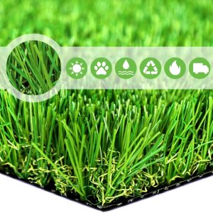 x6.5 – Alfombra de césped artificial sintética gruesa de lujo, realista, perfecta para paisajes interiores y exteriores, 5.5 pies x 6.5 pies (35.75 x6.5 – Alfombra de césped artificial sintética gruesa de lujo, realista, perfecta para paisajes interiores y exteriores, 5.5 pies x 6.5 pies (35.75