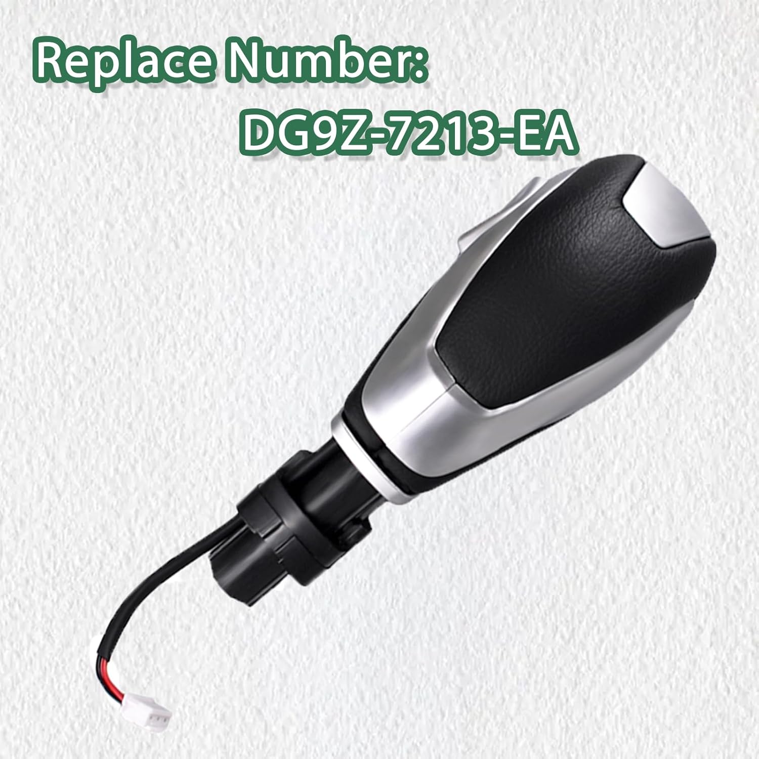 CULMKARI Pomo de cambio automático con botón compatible con Ford Escape Fusion 2013-2016  Transit 2015-2020 Reemplazar DG9Z-7213-EA DG9Z7213-AA