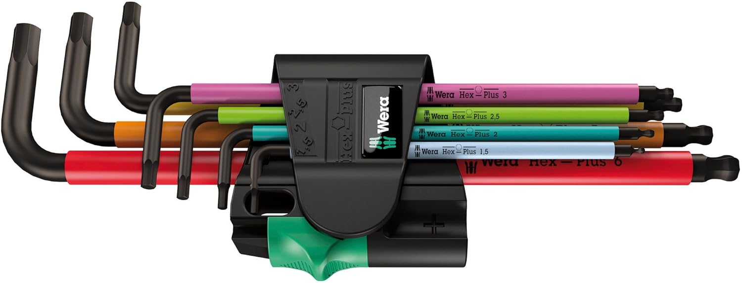 Wera – 950 Spkl7B Sm Multicolor L-Key Set métrico con Ma (5022534001)