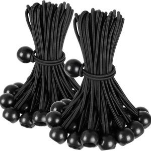 Cuerda elástica de bolas de 6 pulgadas, 120 bolas elásticas para cuerdas de amarre de lona, resistentes para toldos al aire libre, tiendas de Cuerda elástica de bolas de 6 pulgadas, 120 bolas elásticas para cuerdas de amarre de lona, resistentes para toldos al aire libre, tiendas de