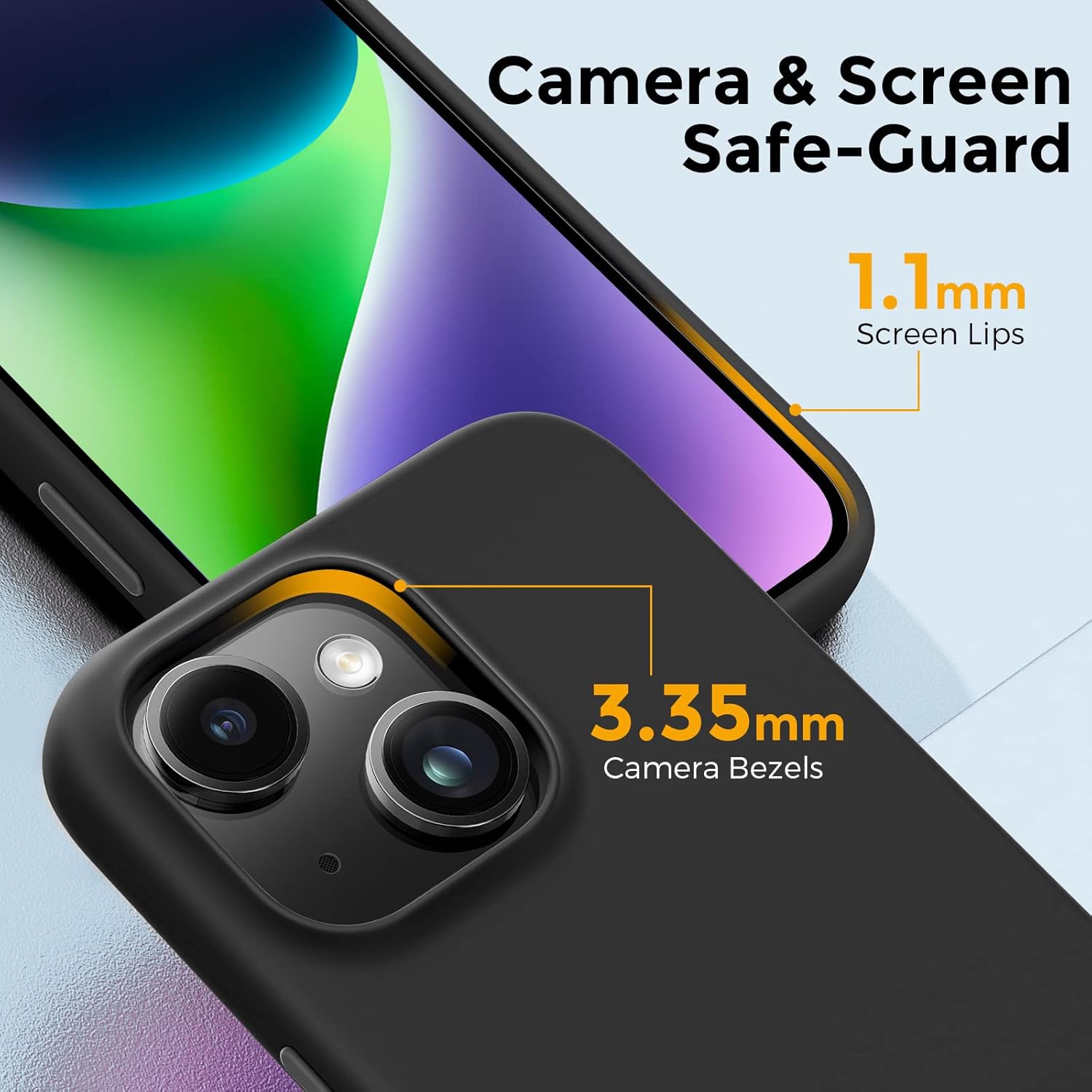 Mkeke Magnetic for iPhone 14 Case for iPhone 13 Case Design for MagSafe Liquid Silicone Shockproof Protective Phone Cover with Soft Microfiber