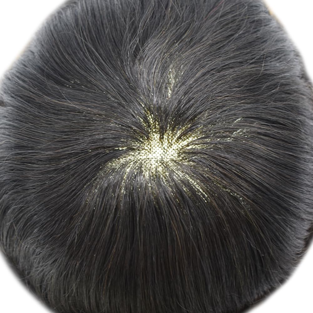 Toupee para hombre 100% europeo, extensiones de cabello humano francés con encaje frontal, monofilamento, pieza de pelo para hombres protesis