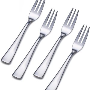 Mikasa Serena – Tenedor de cóctel de acero inoxidable, juego de 4 Mikasa Serena – Tenedor de cóctel de acero inoxidable, juego de 4