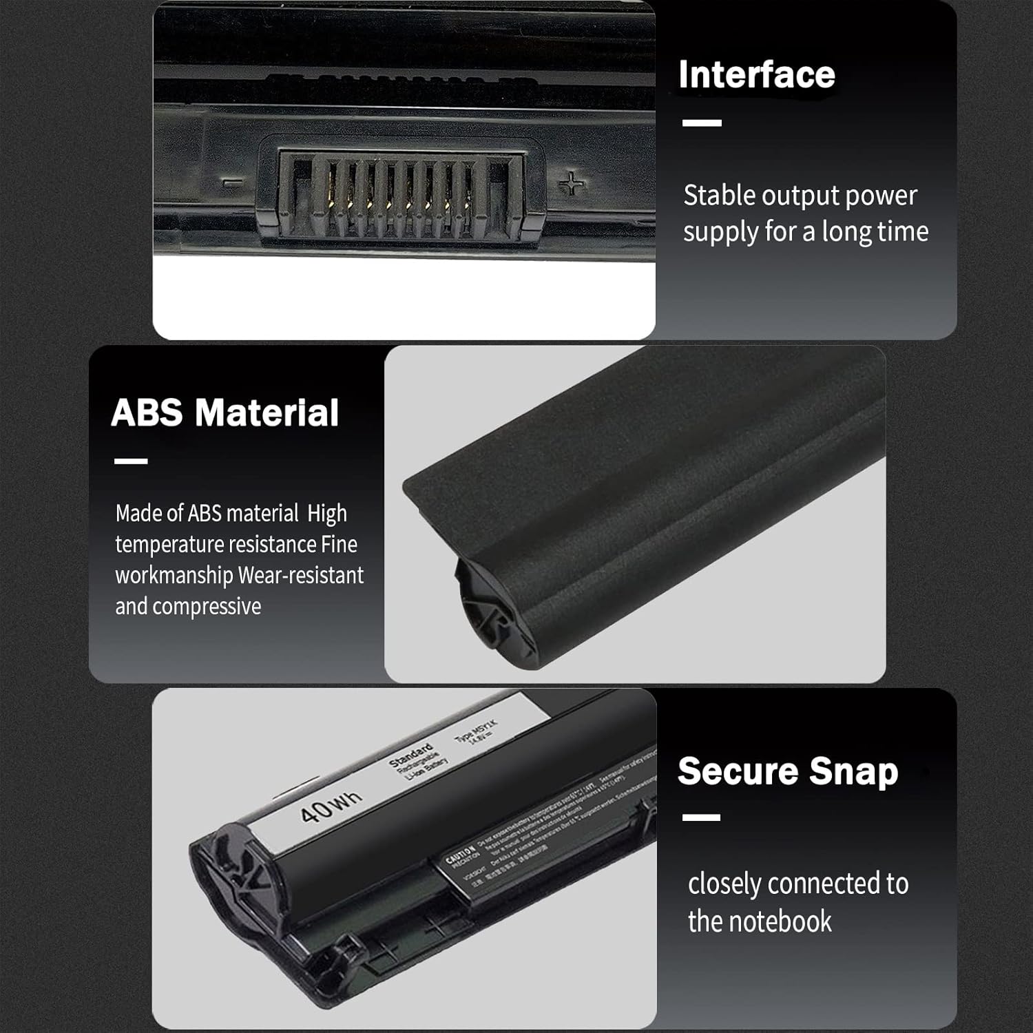 M5Y1K Laptop Battery,14.8v 40wh Battery Compatible with Dell Inpiron 5559 5558 5755 3558 3552 5759 5555 5758 3458 3567 5458 3451 3467 3452 3460 3459