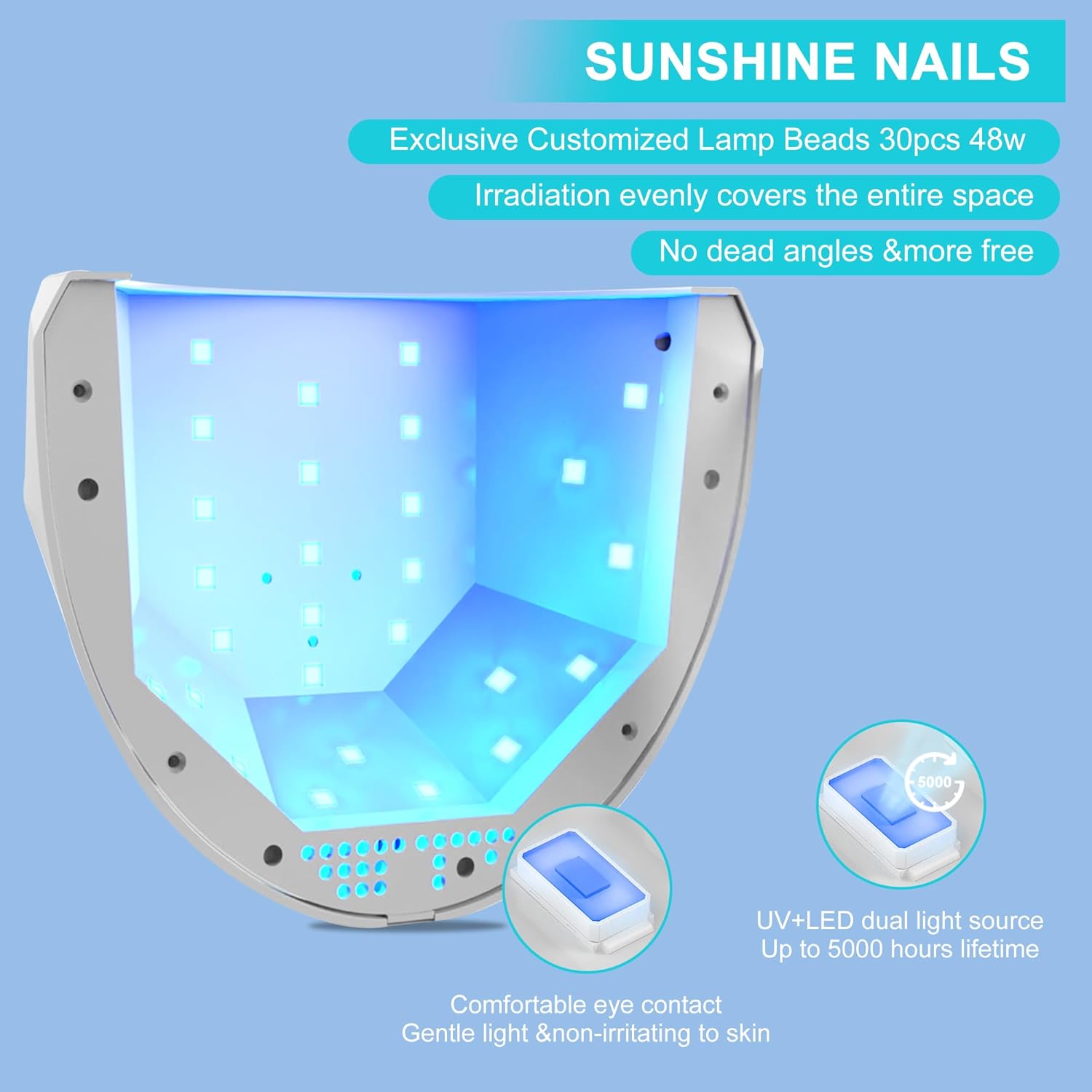 UV LED Gel Secador de uñas LED Luz de uñas para Flash Curado Nail Lamp DIY Nail Art