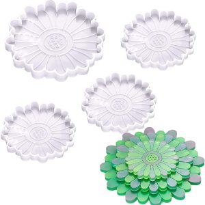 Vilihkc 4 moldes de resina de silicona de margaritas para bandeja de resina epoxi para bricolaje de resina para decoración del hogar (1 medio 3S) Vilihkc 4 moldes de resina de silicona de margaritas para bandeja de resina epoxi para bricolaje de resina para decoración del hogar (1 medio 3S)