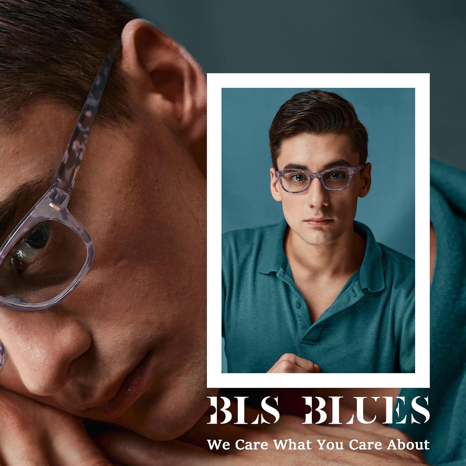 BLS BLUES Gafas de lectura para mujereshombres, bloqueo de luz azul, para lectura frente al computador, antimigrañafatiga ocular, 5 unidades (flor