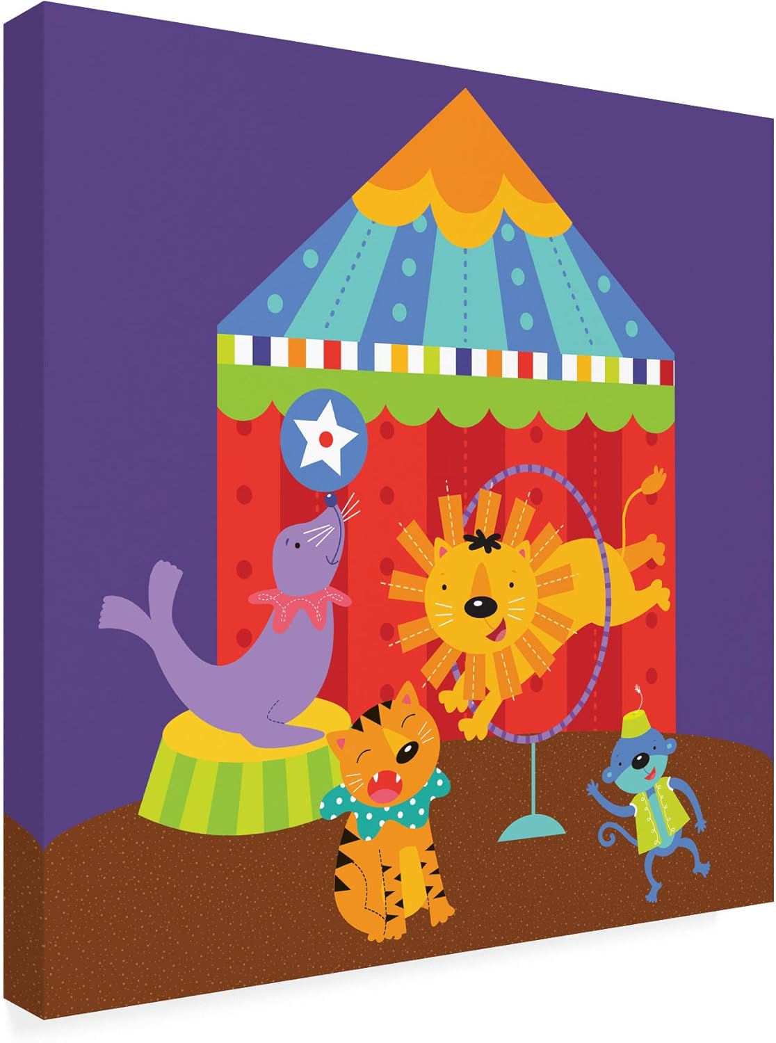 Trademark Fine Art, Circo 14×14 de Holli Conger