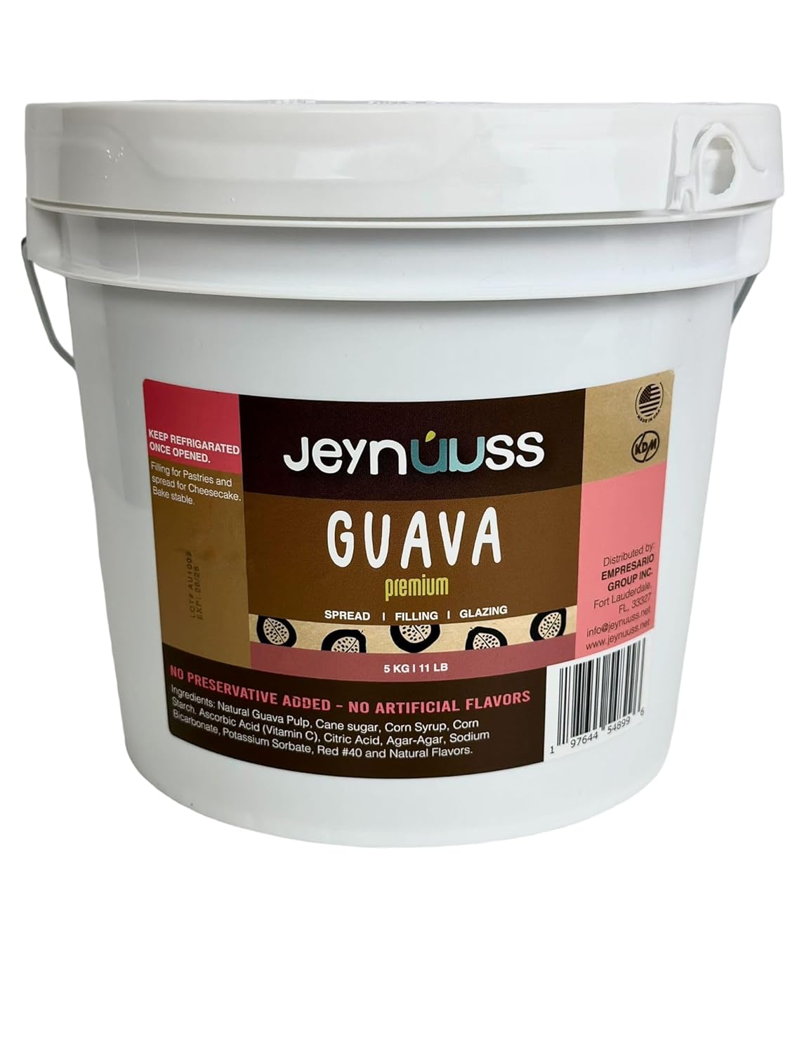 Jeynuuss – Relleno de pastel de guayaba y pastelería, relleno de pastel, pasta de guayaba, gelatina de guayaba, pasta de guayaba para hornear,