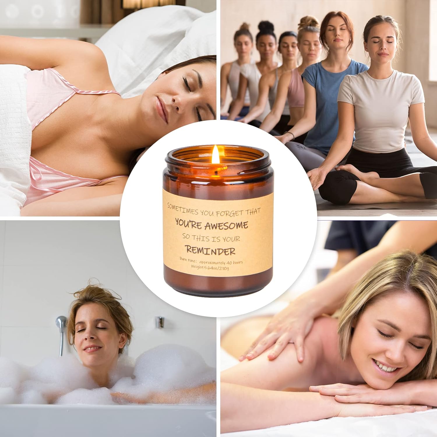 Velas perfumadas de lavanda, regalos de agradecimiento inspiradores, juego de velas de cumpleaños para mujeres, regalos de cumpleaños relajantes