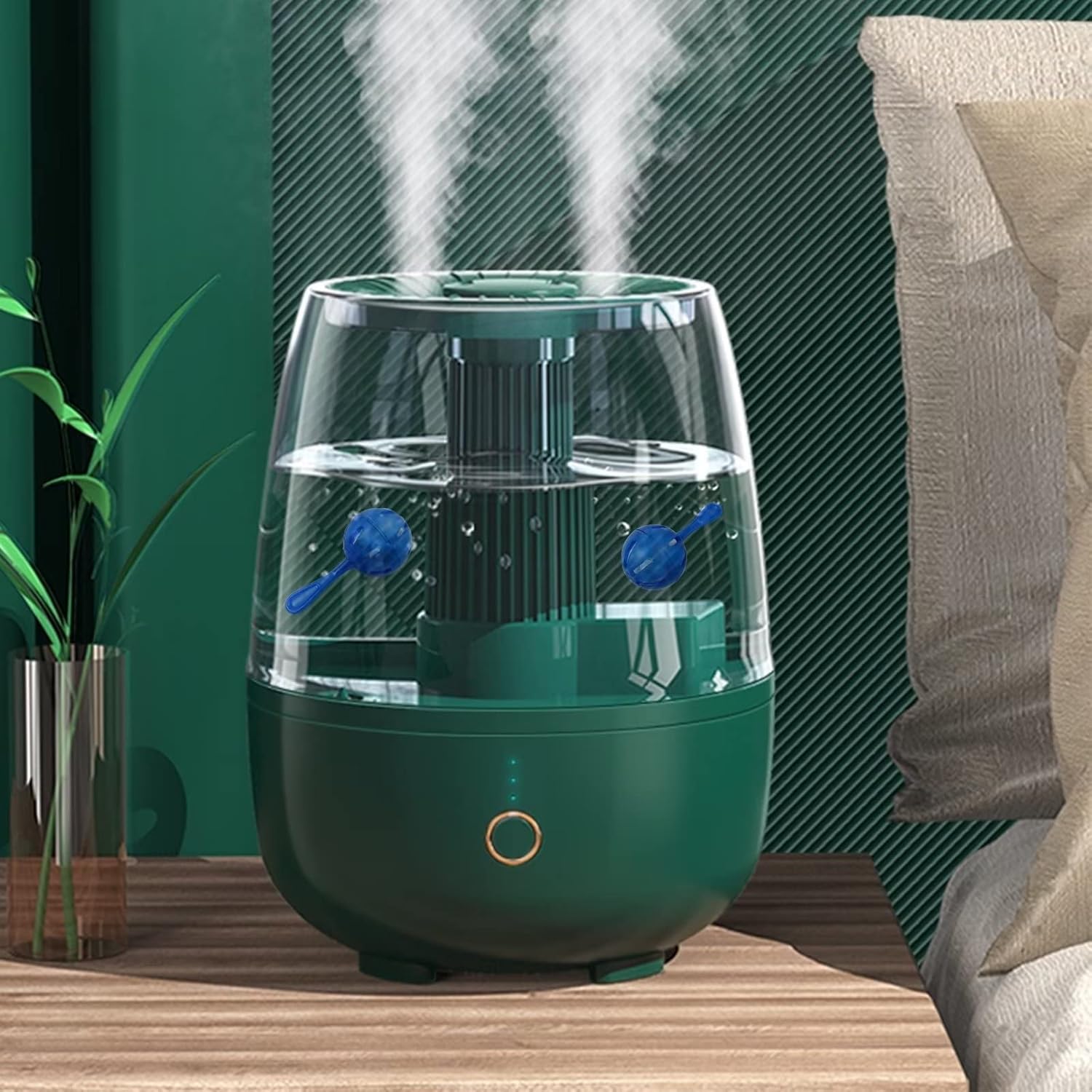 Limpiador humidificador de 12 piezas, bola de limpieza de desmineralización, funciona en todos los humidificadores residenciales y peceras, purifica