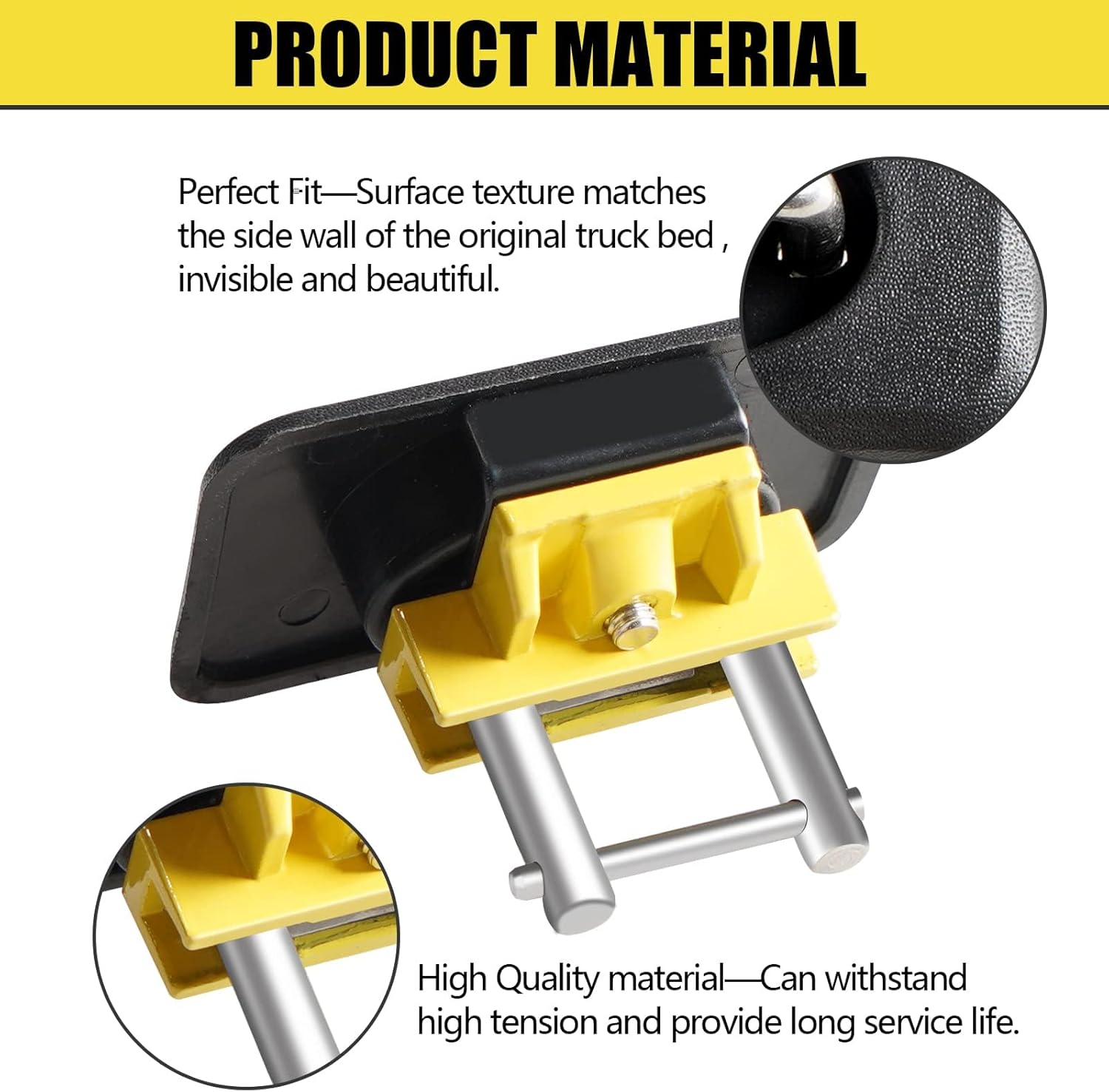 Anclajes de amarre retráctiles para pared lateral de caja de camioneta compatibles con F150 1998-2014, Ford Super Duty 1998-2016, Chevrolet