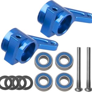 Bloques portadores de aluminio para nudillos delanteros compatibles con 110 Traxxas Slash 2WD Rustler Stampede Bandit RC Car, reemplazo de 3736 Bloques portadores de aluminio para nudillos delanteros compatibles con 110 Traxxas Slash 2WD Rustler Stampede Bandit RC Car, reemplazo de 3736