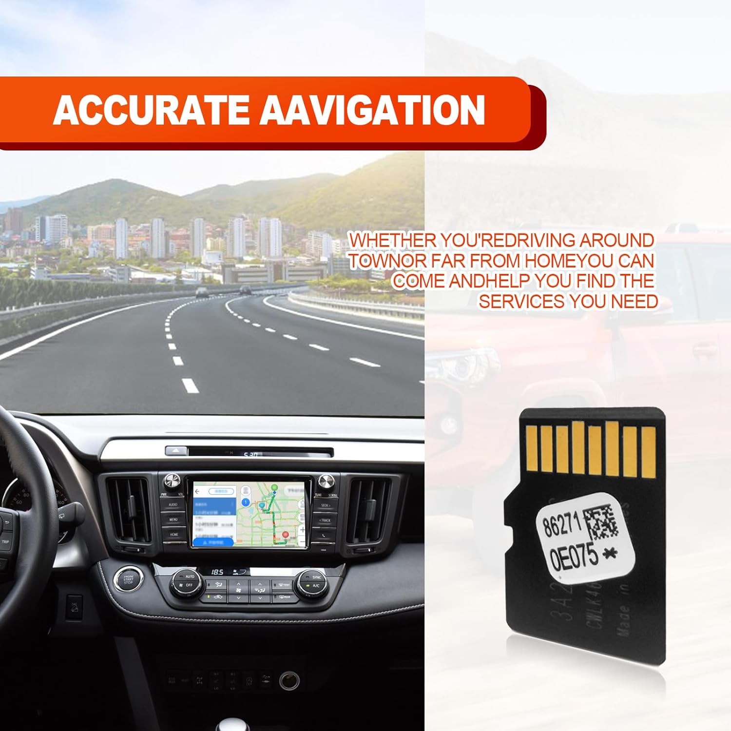 Tarjeta SD de navegación para automóvil actualizada 2023, 86271-0E075, tarjeta micro SD de mapas de Estados Unidos y Canadá para actualizar el