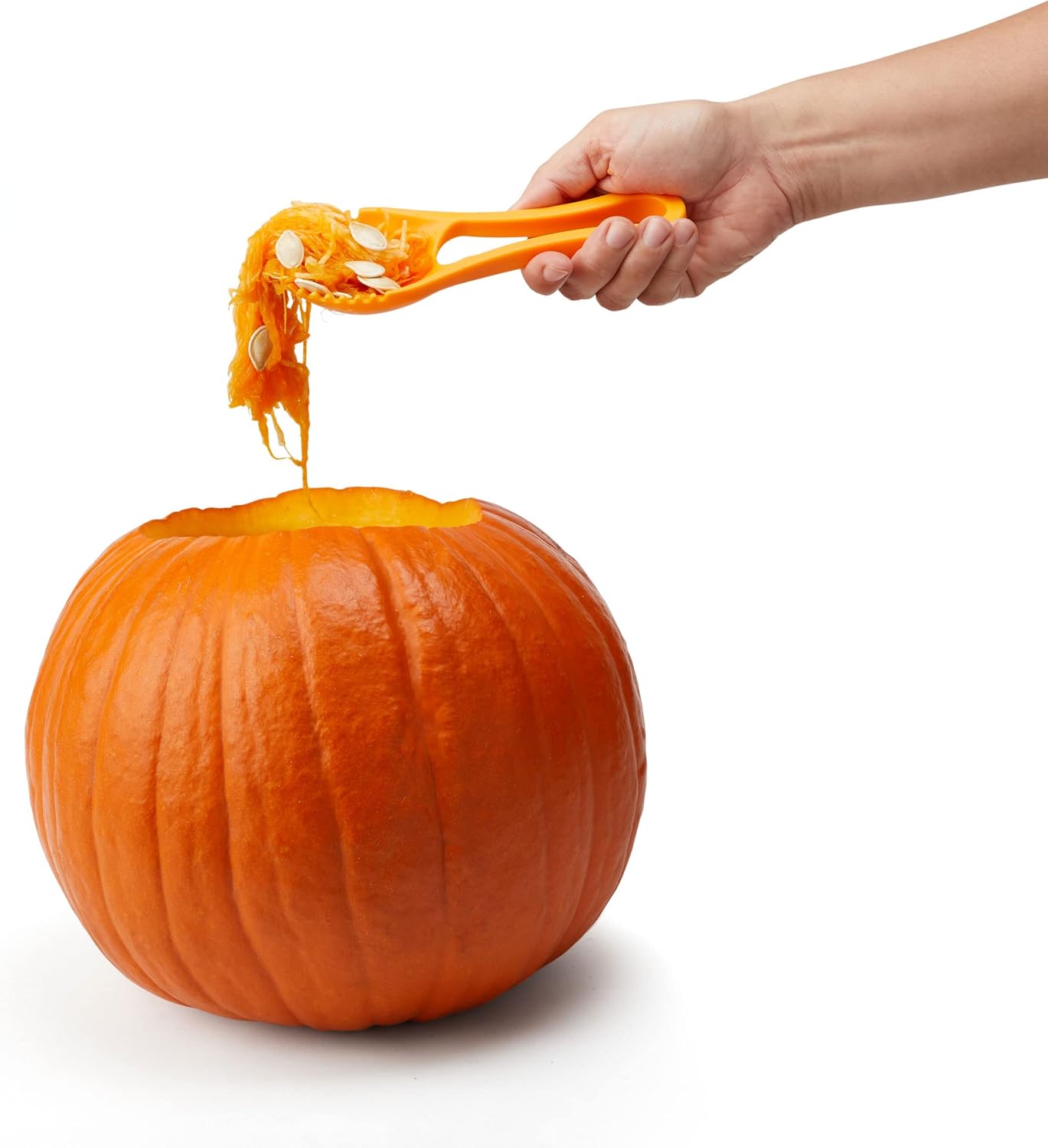 Chef’n Juego de herramientas de calabaza de anidación 3 en 1 de Halloween, naranja