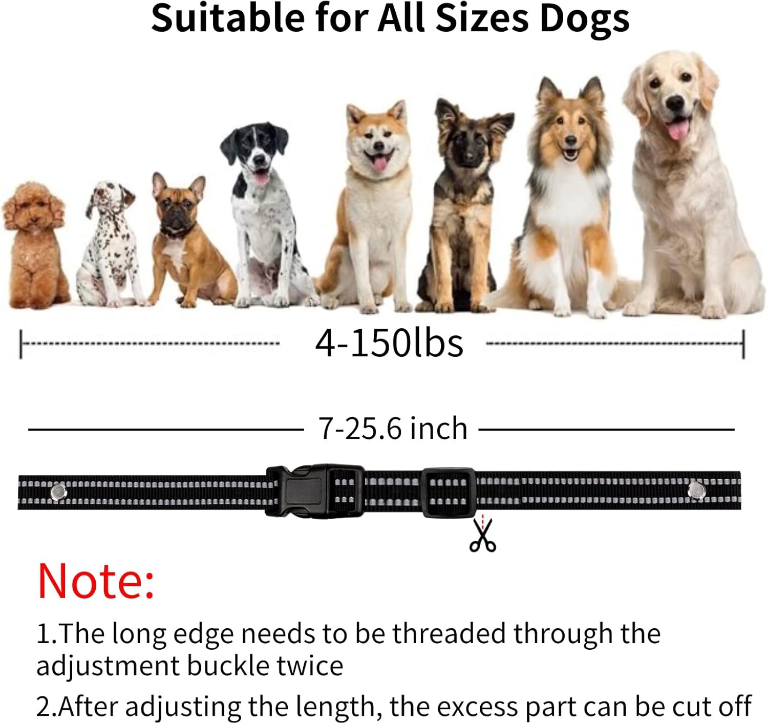 Correas de repuesto para collar de perro, collares receptores de ladridos de entrenamiento, correa de repuesto para rastreador GPS, collar de perro