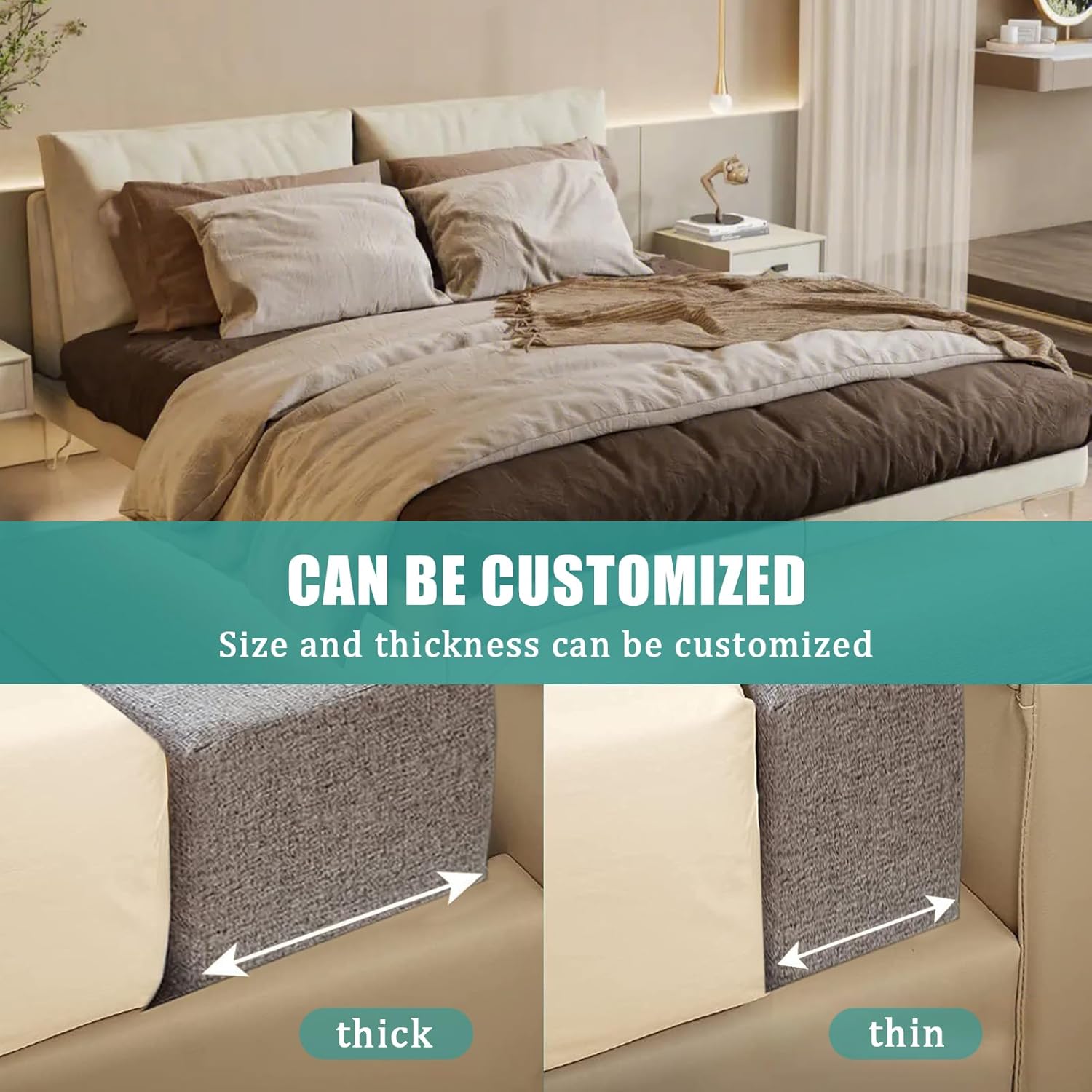 Relleno de huecos de cama para cabecero, relleno de espacio para cama individualmatrimonialking, extensor de colchón grueso entre colchón y cabecera