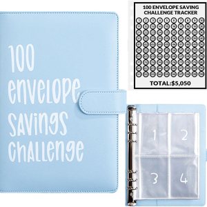 Carpeta para desafíos de ahorro de dinero, forma fácil y divertida de ahorrar ,050, libro de presupuesto de desafío de ahorro con sobres de Carpeta para desafíos de ahorro de dinero, forma fácil y divertida de ahorrar ,050, libro de presupuesto de desafío de ahorro con sobres de
