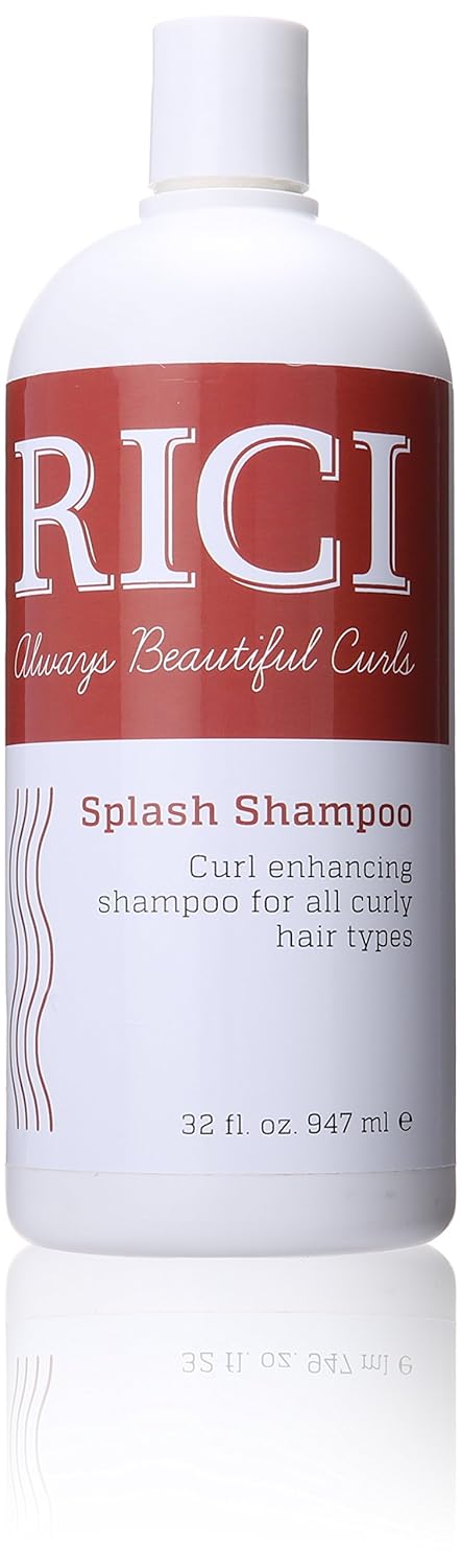 RICI Splash Champú y acondicionador para cabello rizado, formulado naturalmente para todo tipo de rizados, fórmula patentada fabricada en los