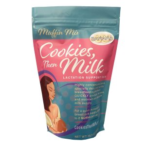 COOKIES, THEN MILK Mezcla de magdalenas de plátano para lactancia con avena, suplemento natural de lactancia sin gluten, aumenta el suministro de COOKIES, THEN MILK Mezcla de magdalenas de plátano para lactancia con avena, suplemento natural de lactancia sin gluten, aumenta el suministro de