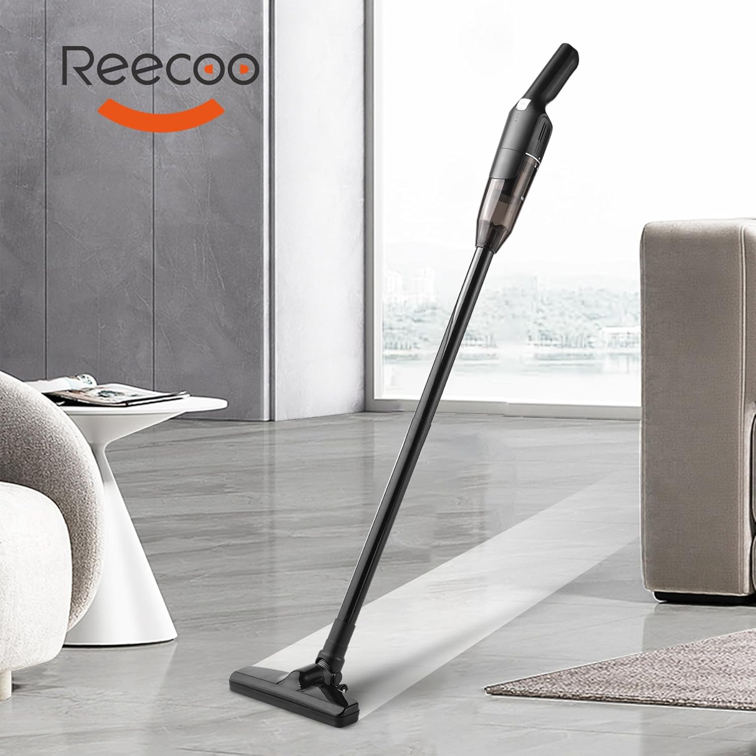 REECOO Aspirador de mano Aspirador vertical Super Absorción Aspirador inalámbrico recargable con potente succión Mini aspiradora inalámbrica portátil