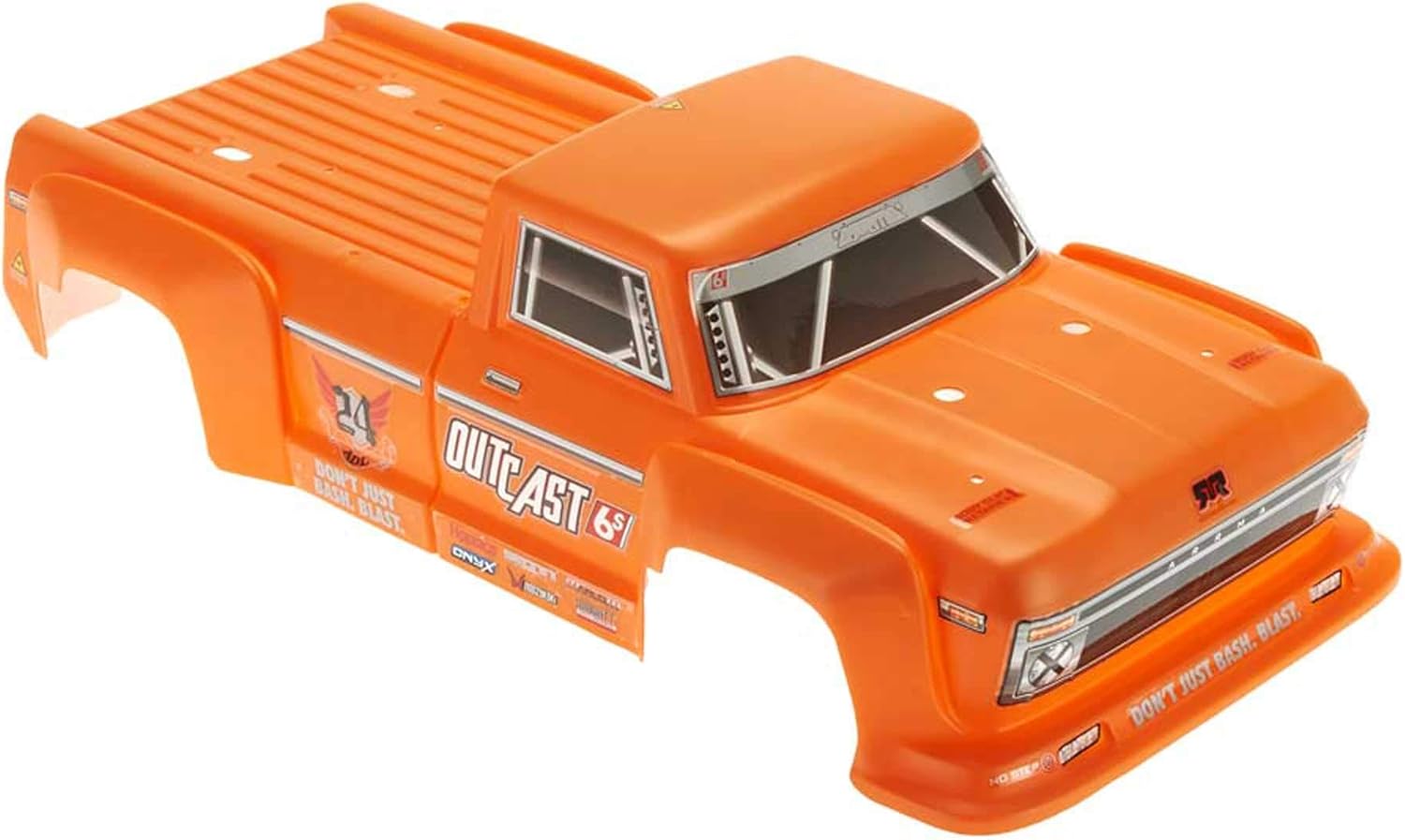 ARRMA Cuerpo pintado 18, naranja Outcast 6S, ARAC3312