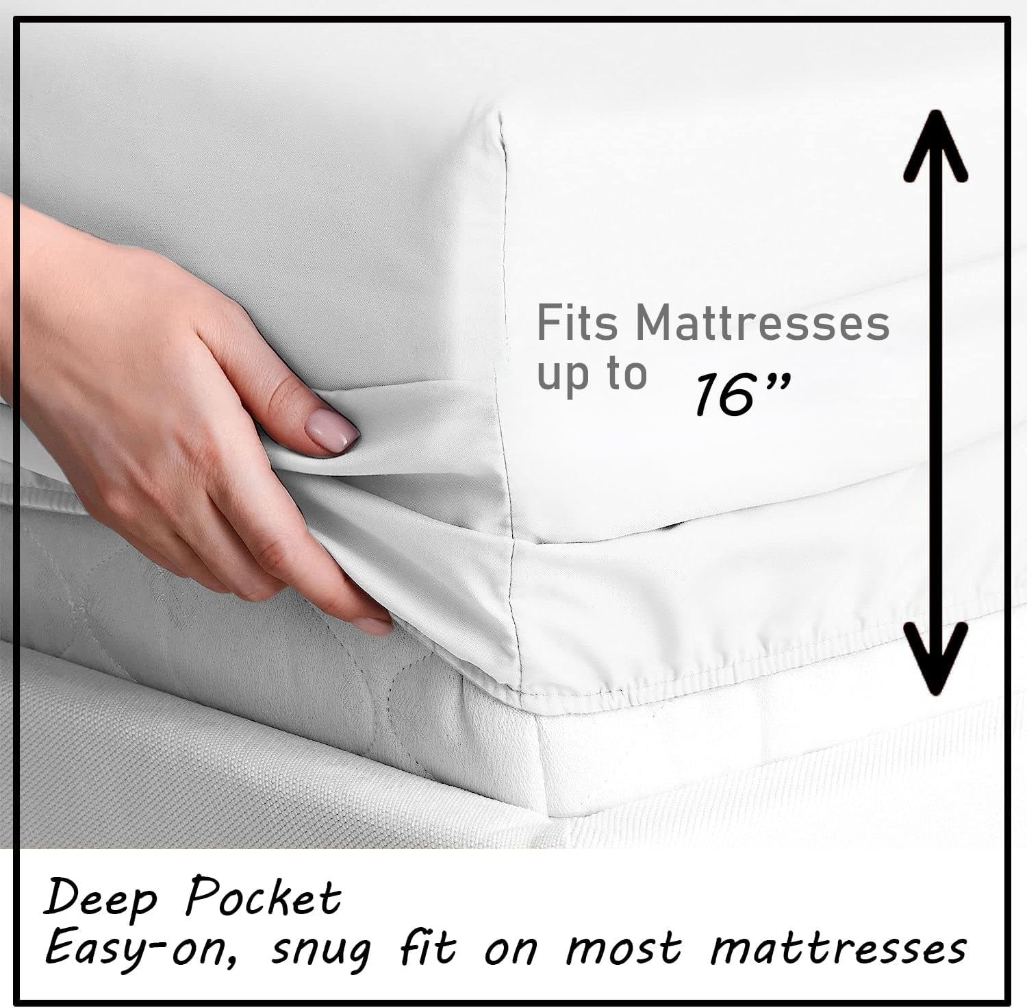 Forest Sheets – Juego de sábanas de cama natural, sábanas y fundas de almohada estampadas, 4 piezas, sábana bajera ajustable de microfibra suave con